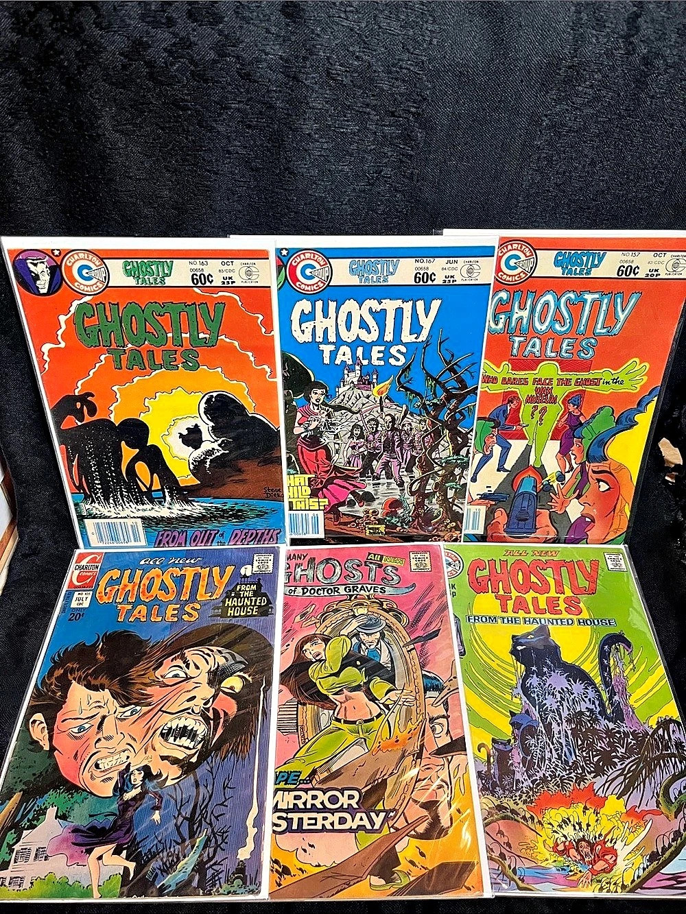 6 Charlton Comics Ghostly Tales / The Many Ghosts of Doctor Graves Comic Books